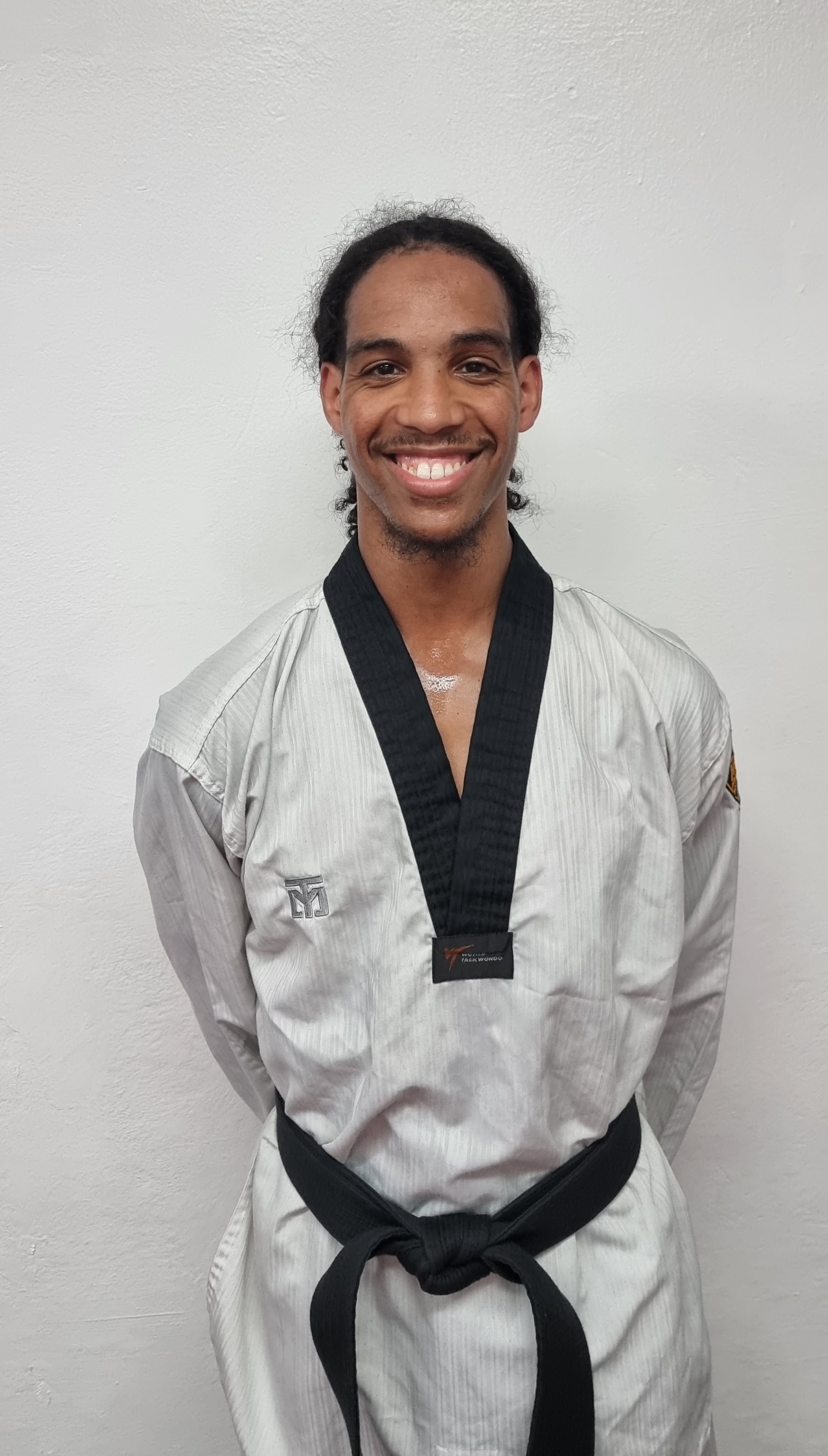 Master Umar Durrant demonstrating a Taekwondo stance