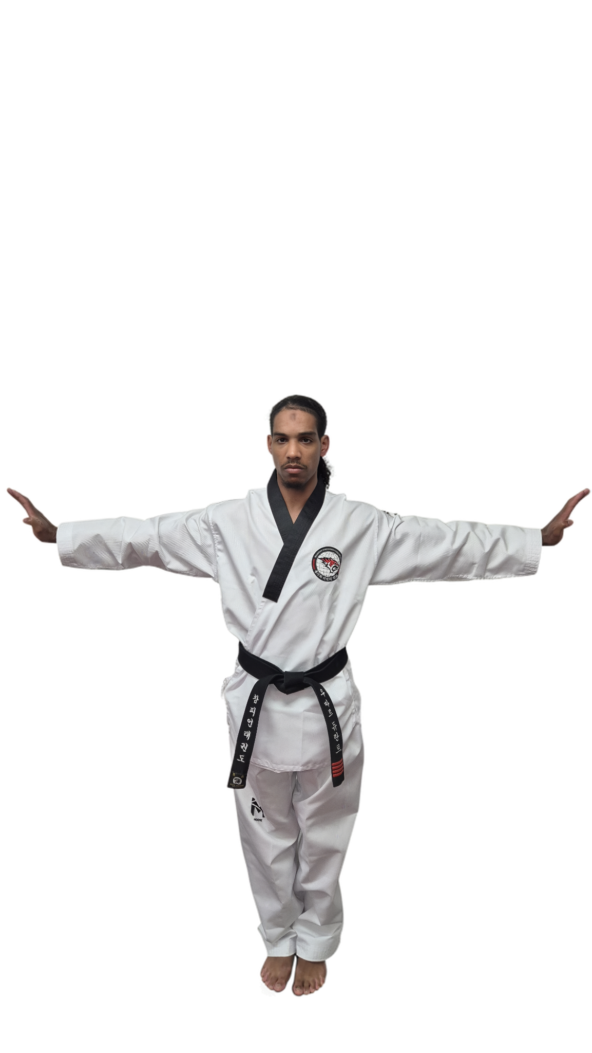 Master Umar Durrant demonstrating a Taekwondo stance